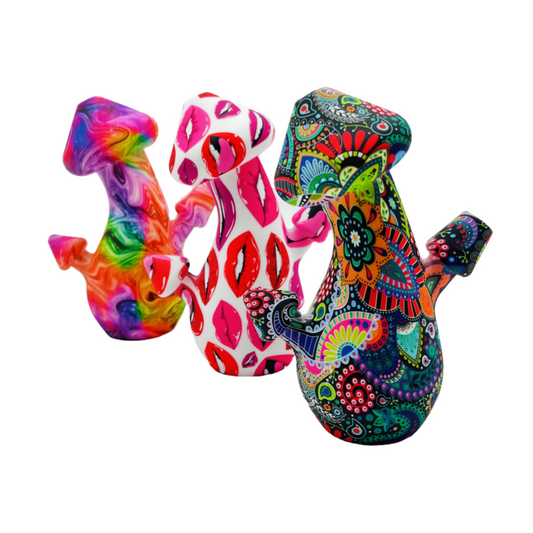 Mushroom Silicone Bong Water Pipe with Desgin