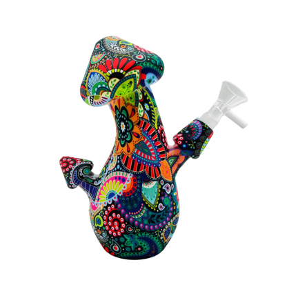 Mushroom Silicone Bong Water Pipe with Desgin