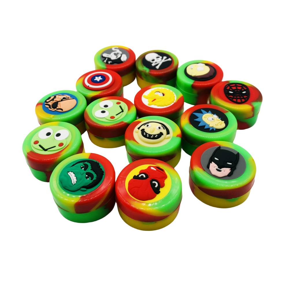 3ML 5ML 7ML Silicone Weed Jar Storage Oil CBD Jar