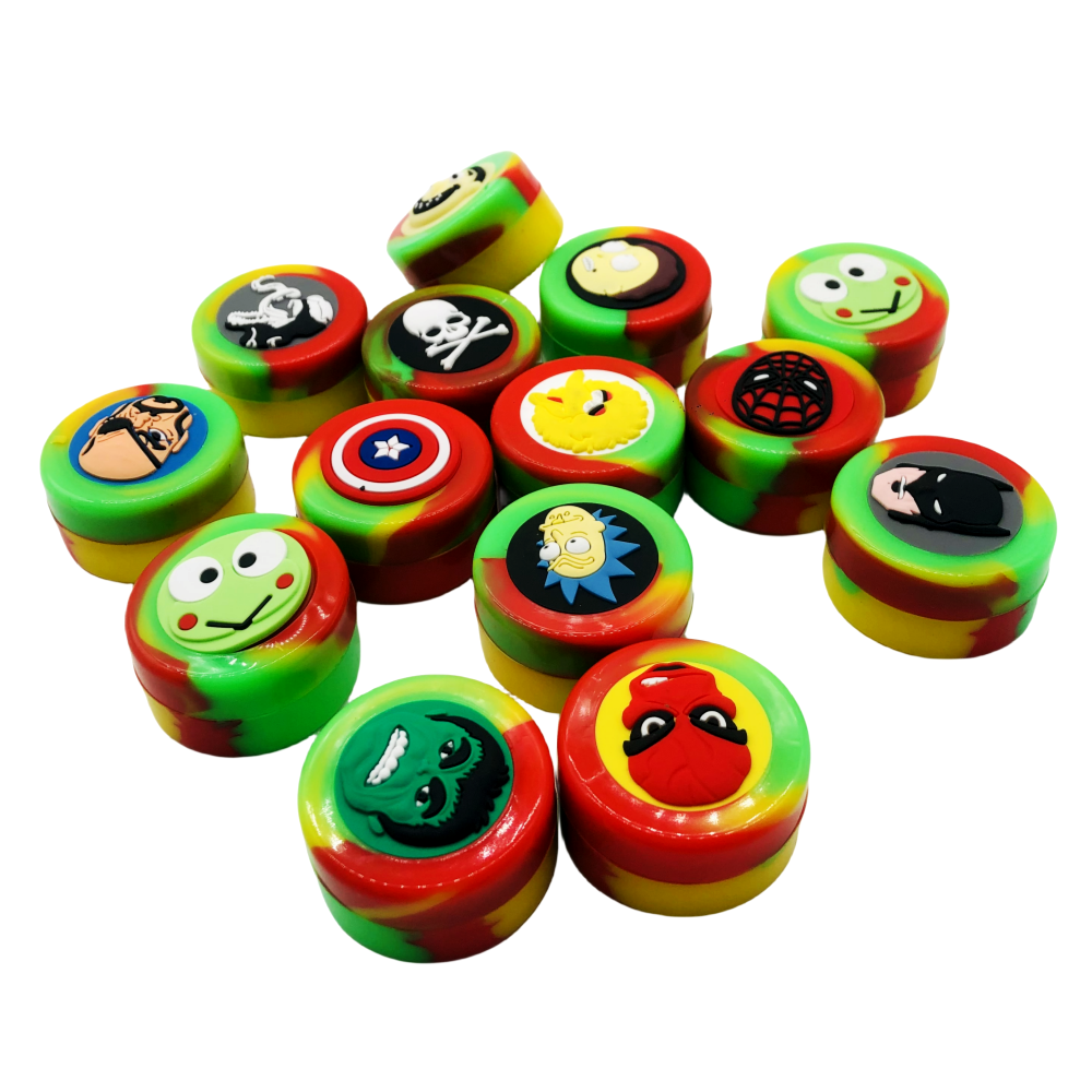 3ML 5ML 7ML Silicone Weed Jar Storage Oil CBD Jar