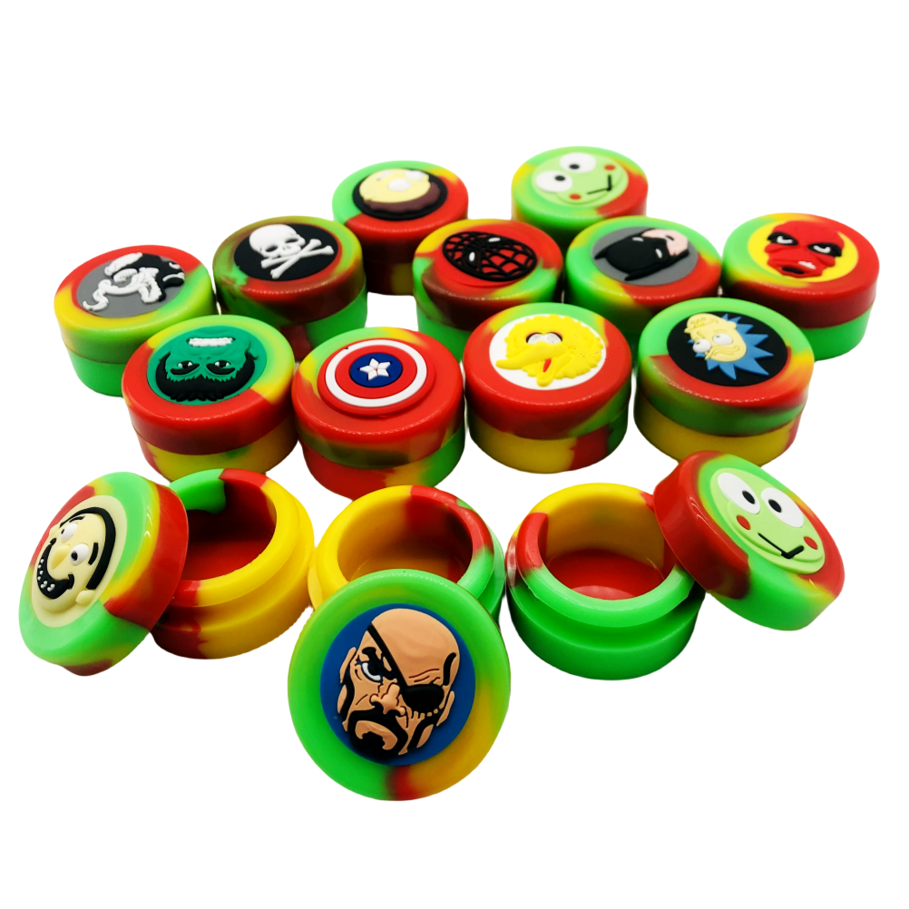 3ML 5ML 7ML Silicone Weed Jar Storage Oil CBD Jar
