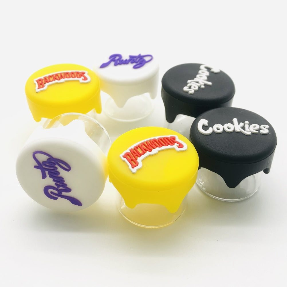 6m Silicone Cartoon Mixed Design Weed Jar