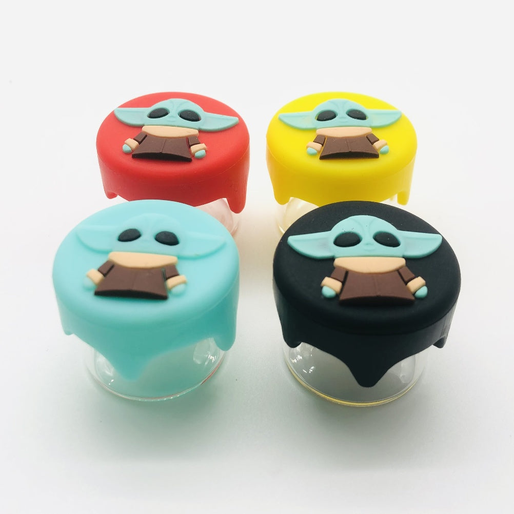 6m Silicone Cartoon Mixed Design Weed Jar