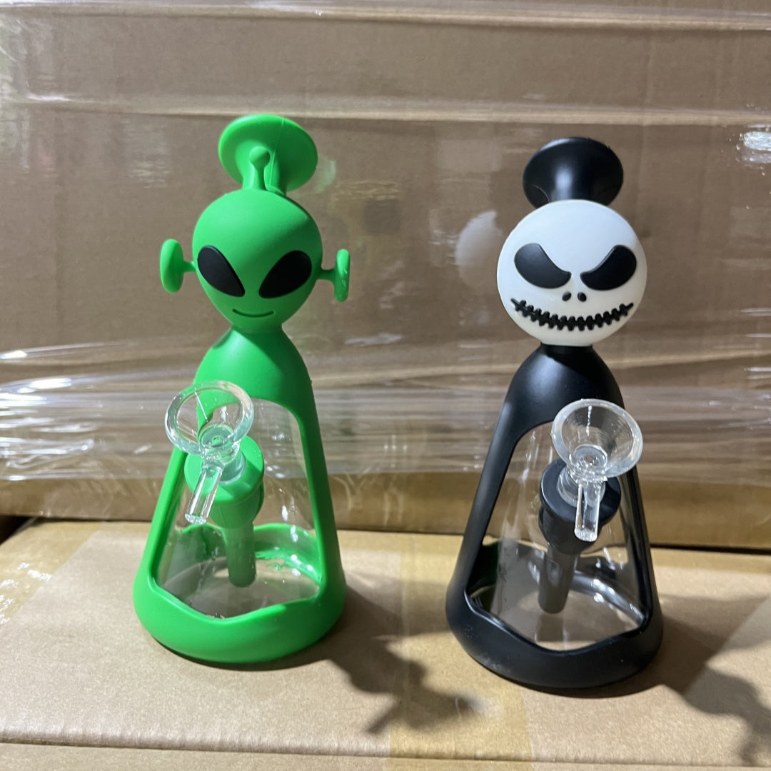 Alien Smoking Silicone Bong
