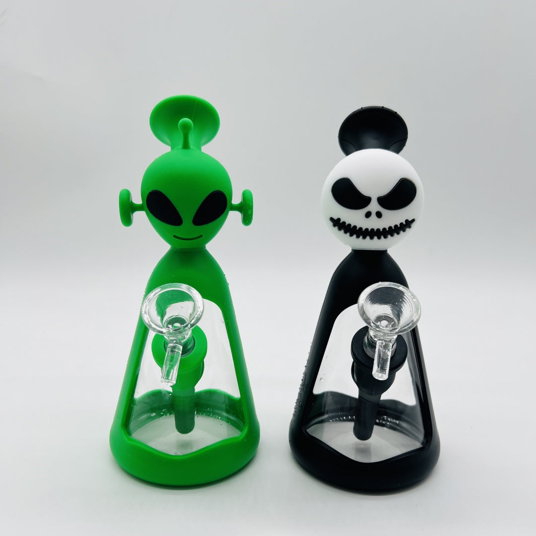 Alien Smoking Silicone Bong