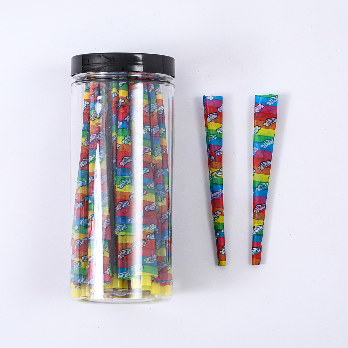 50Pcs/Jar Pre-Rolled Cones With Printing