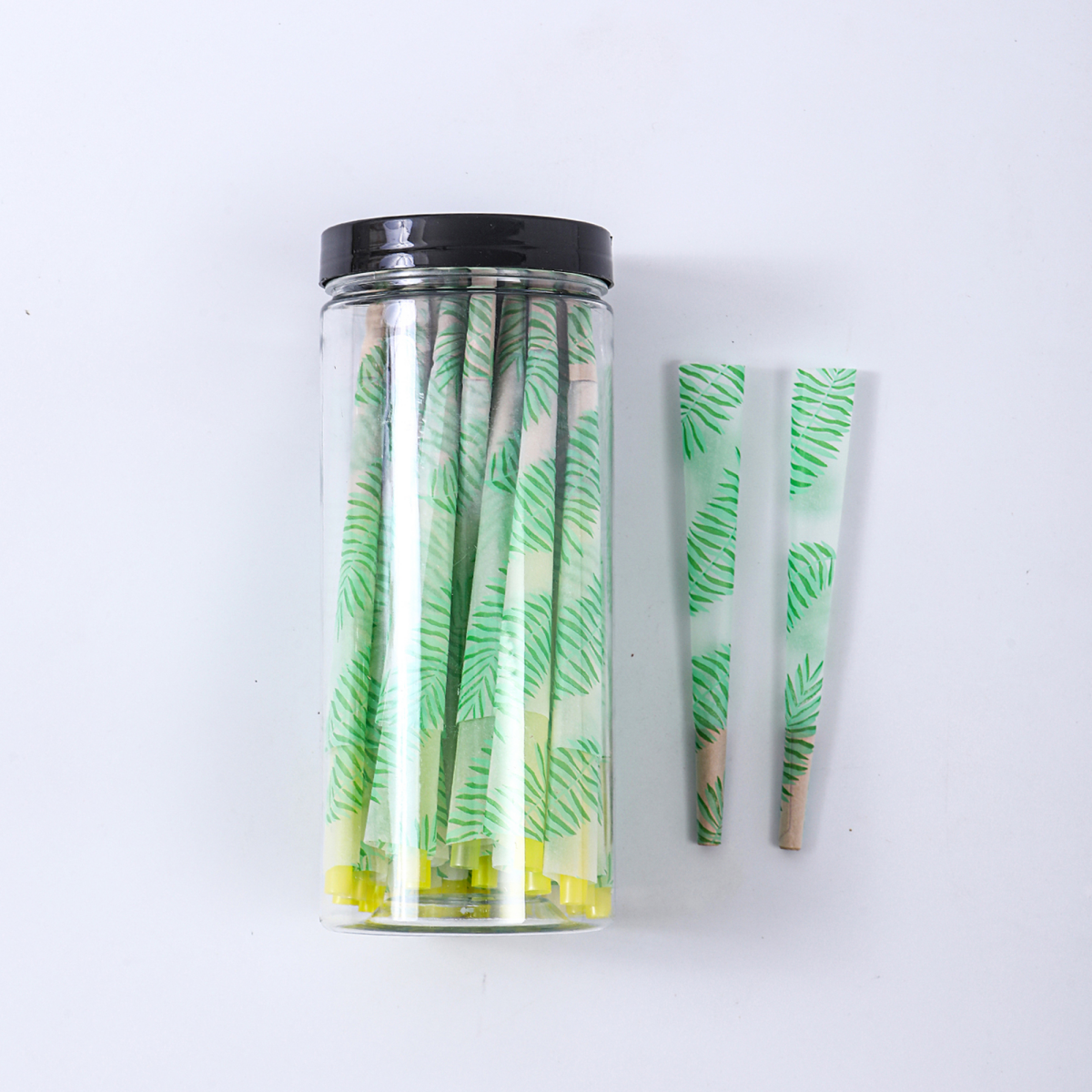 50Pcs/Jar Pre-Rolled Cones With Printing