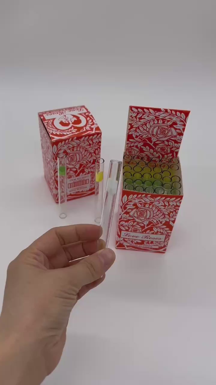 36ct/Box Rose Love Glass Pipe