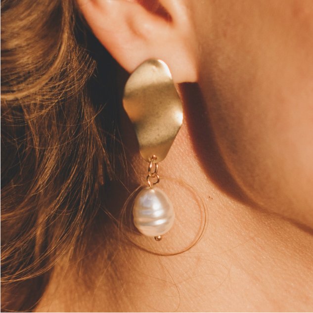 crystal pendant earrings